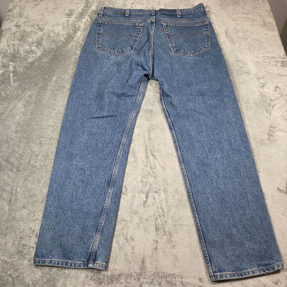 Vintage Levis 505 Jeans Mens 40X30 Blue Regular Fit Straight Leg Denim 90s - Picture 6 of 10